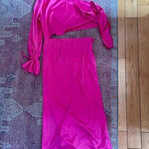 Silk Mason Hot Pink Palace Dress - Size Small